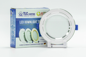 Âm trần khối đúc TOS 12W viền bạc – Ba màu TLC-ATO-VB-12W